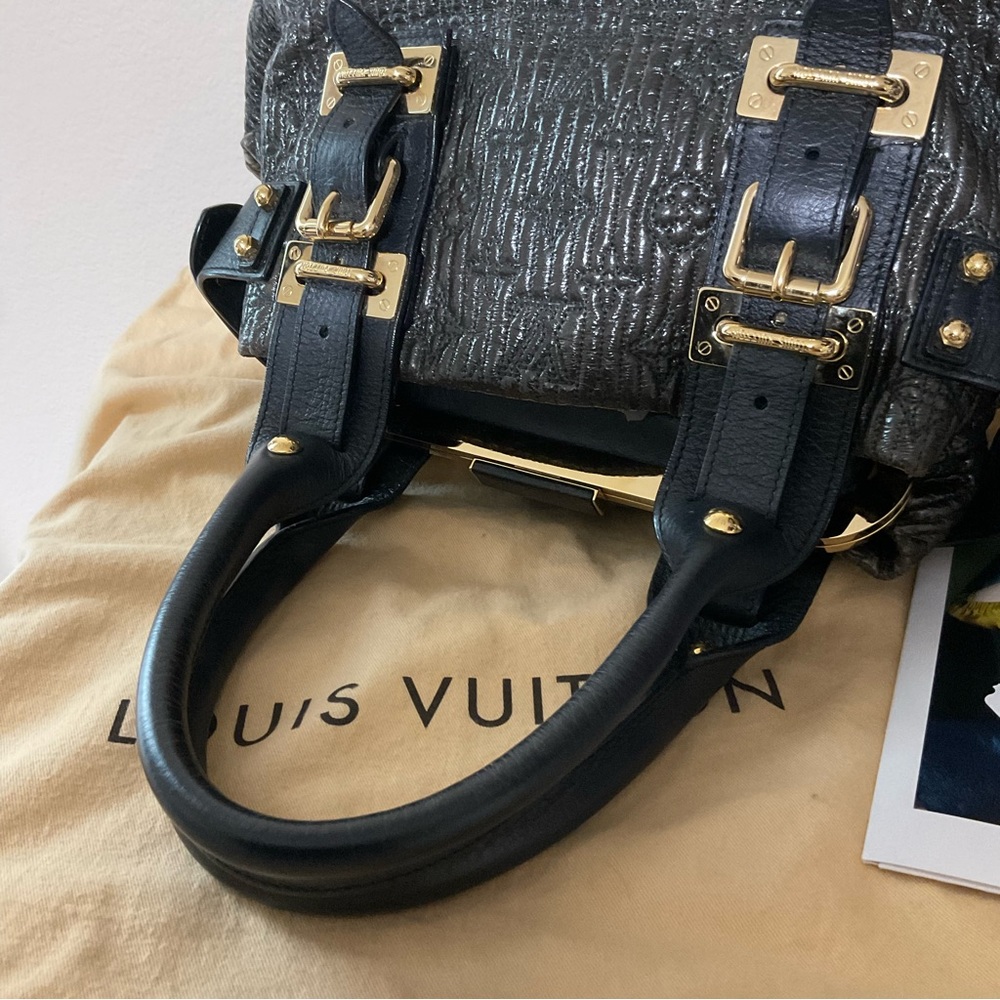 Louis Vuitton Biker Mono Motard Lambskin Limited  Noir Satchel - Picture 11 of 16